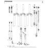Rock Shox Totem Motion Control Dh Kompressionsdämpfer, Black / blue, One Size