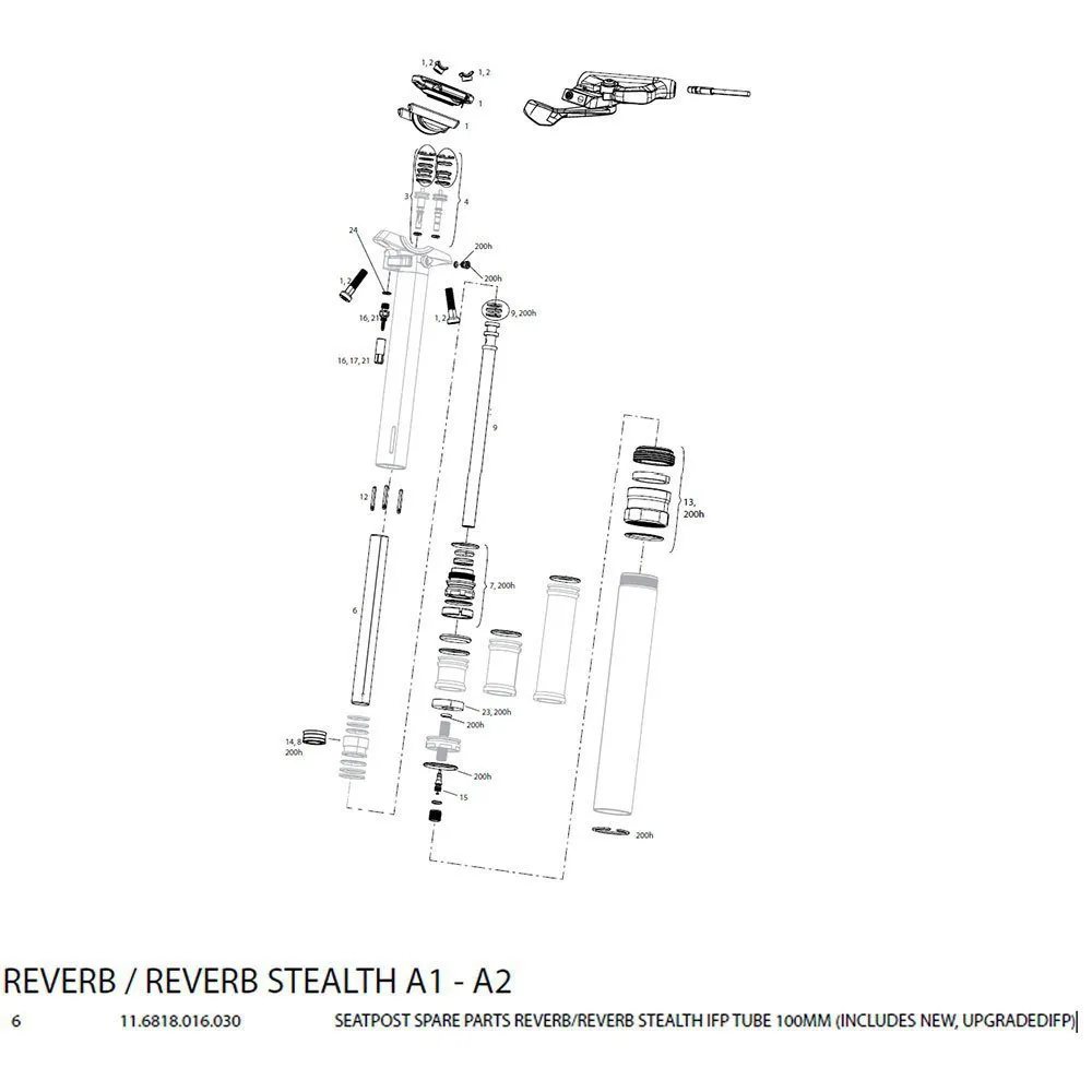 Rock Shox Tube Ifp Reverb/reverb Stealth Abstandshalter Rock Shox Tube Ifp Reverb/reverb Stealth Abstandshalter