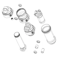 Rock Shox Vivid Coil C1 2025+ Trunnion 67.5-75 Mm Rear Shock Ösen-set Rock Shox Vivid Coil C1 2025+ Trunnion 67.5-75 Mm Rear Shock Ösen-set