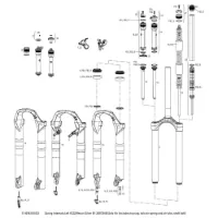 Rock Shox Xc32 26´´/29´´ 80 Mm Solo Air Left Federinnenteile Rock Shox Xc32 26´´/29´´ 80 Mm Solo Air Left Federinnenteile