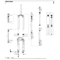Rock Shox Yari 140 Mm Solo Air Boost Left Federinnenteile Rock Shox Yari 140 Mm Solo Air Boost Left Federinnenteile