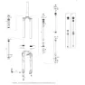 Rock Shox Yari Aufkleber, White, One Size