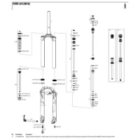 Rock Shox Yari/lyrik 150 Mm Solo Air Left Federinnenteile Rock Shox Yari/lyrik 150 Mm Solo Air Left Federinnenteile