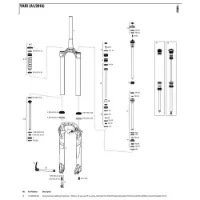 Rock Shox Yari/lyrik 150 Mmdual Position Air Left Federinnenteile Rock Shox Yari/lyrik 150 Mmdual Position Air Left Federinnenteile