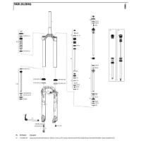 Rock Shox Yari/lyrik 160 Mmdual Position Air Left Federinnenteile Rock Shox Yari/lyrik 160 Mmdual Position Air Left Federinnenteile