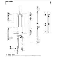 Rock Shox Yari/lyrik 27.5´´ 170 Mm Dual Position Air Left Federinnenteile Rock Shox Yari/lyrik 27.5´´ 170 Mm Dual Position Air Left Federinnenteile