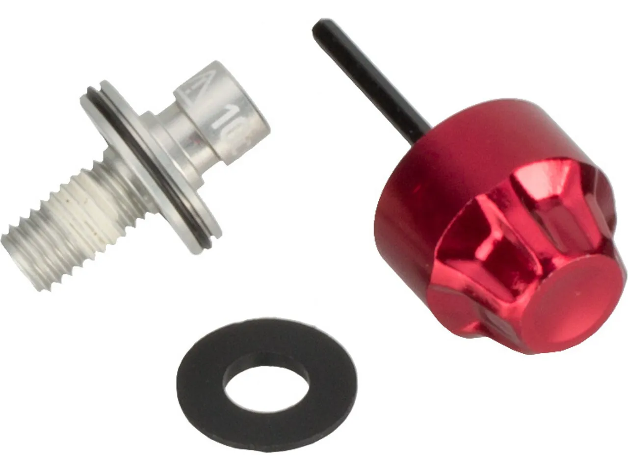 Rock Shox Zugstufeneinstellknopf für BoXXer World Cup/Team Modell 2015 - 2016, Red / silver, One Size Rock Shox Zugstufeneinstellknopf für BoXXer World Cup/Team Modell 2015 - 2016, Red / silver, One Size