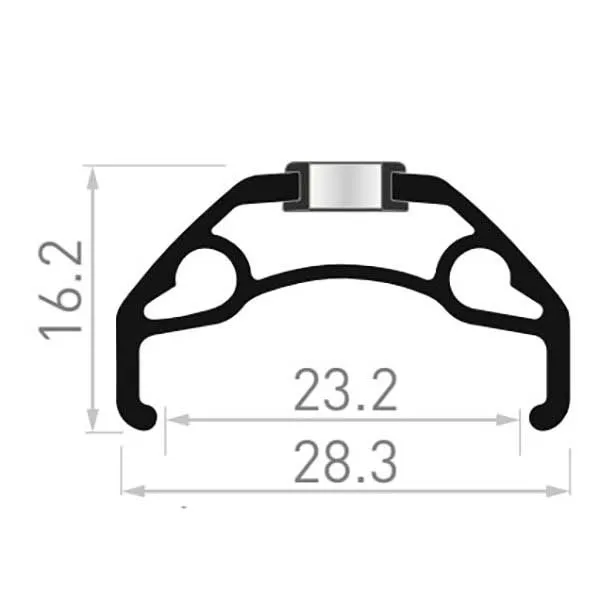 Rodi Blackrock 23 Felge, Black, 650B - 27.5" 32H