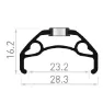 Rodi Blackrock 23 Felge, Black, 650B - 27.5" 32H