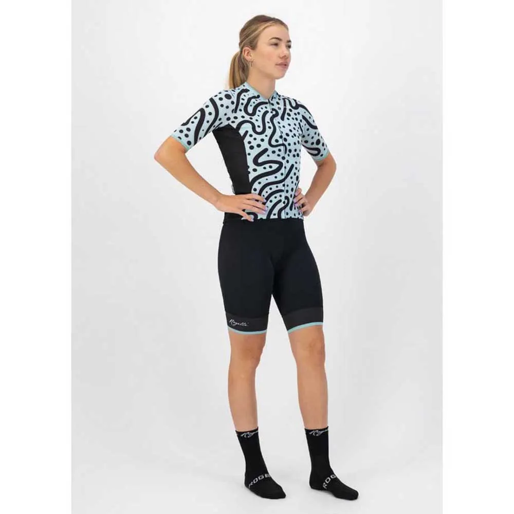 Rogelli Abstract Kurzarm-radtrikot, Turquoise / black Rogelli Abstract Kurzarm-radtrikot, Turquoise / black