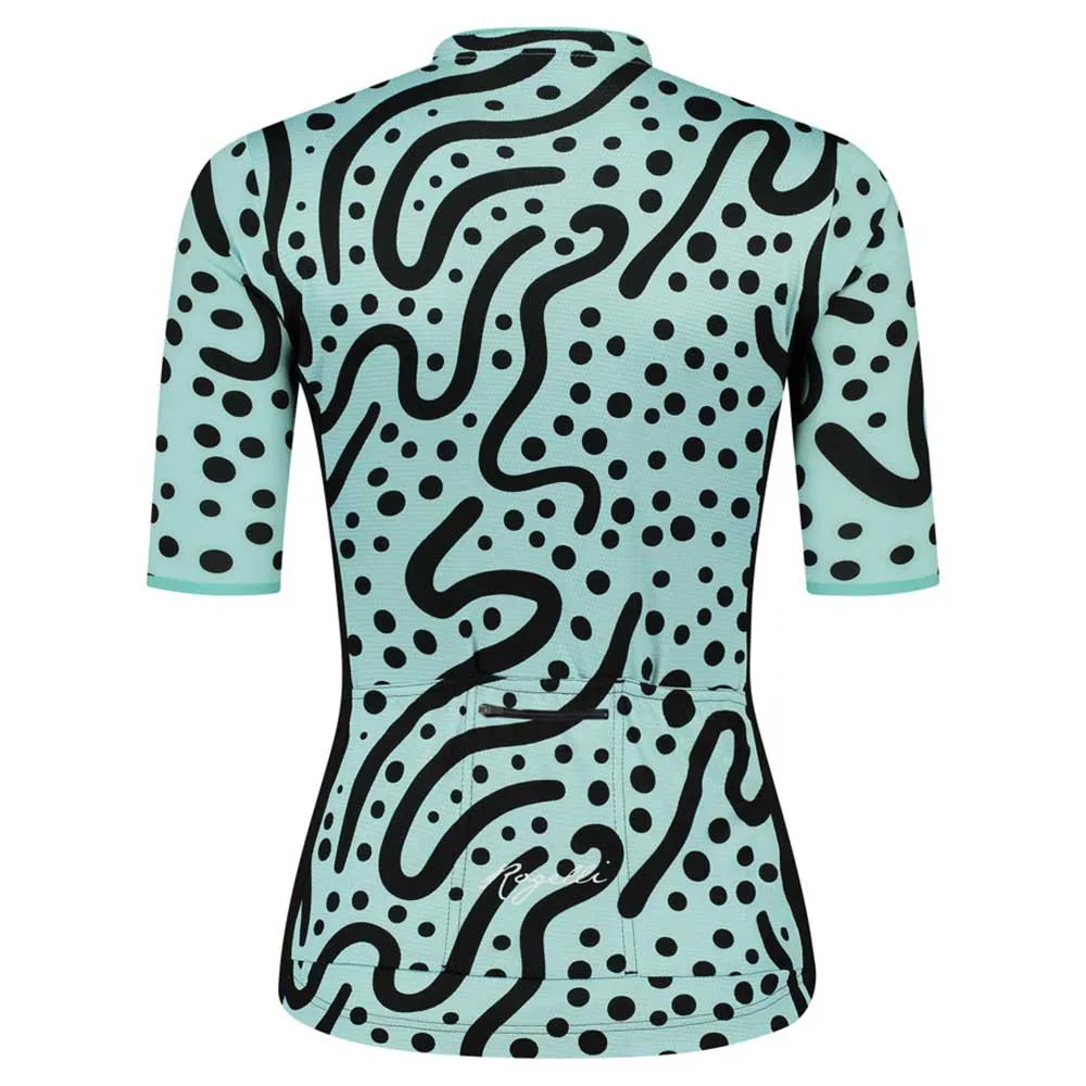 Rogelli Abstract Kurzarm-radtrikot, Turquoise / black Rogelli Abstract Kurzarm-radtrikot, Turquoise / black
