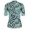 Rogelli Abstract Kurzarm-radtrikot, Turquoise / black