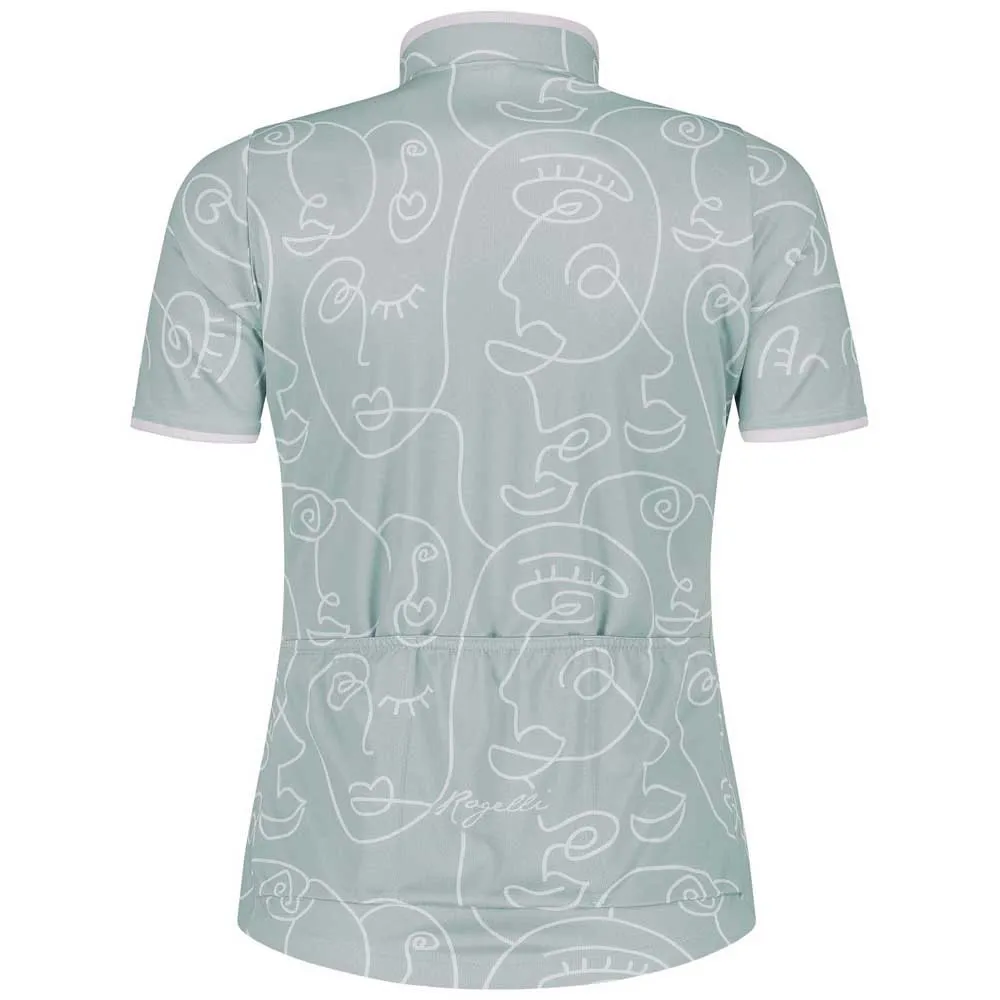 Rogelli Faces Kurzarm-radtrikot, Mint, XXL