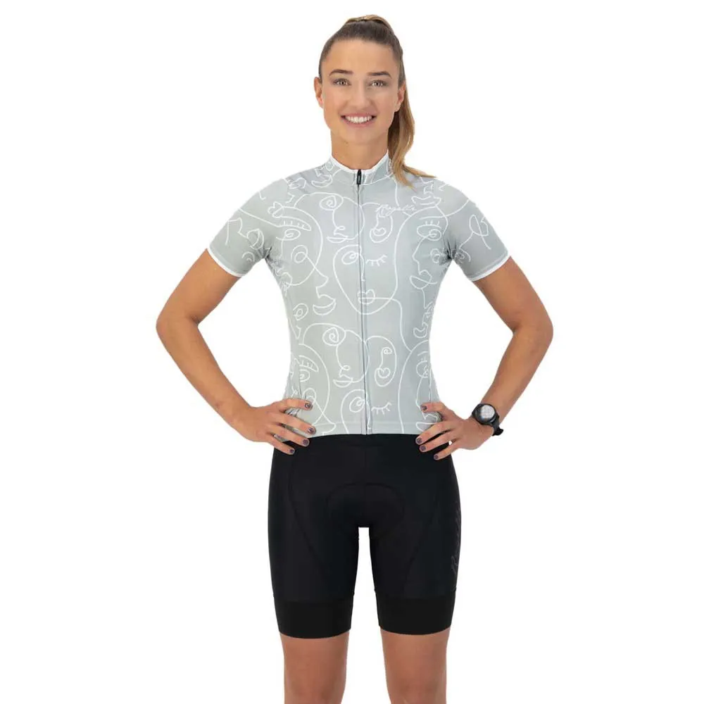 Rogelli Faces Kurzarm-radtrikot, Mint, XXL