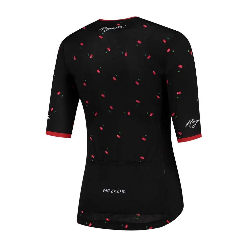 Rogelli Fruity Kurzarm-radtrikot, Black / red, S Rogelli Fruity Kurzarm-radtrikot, Black / red, S