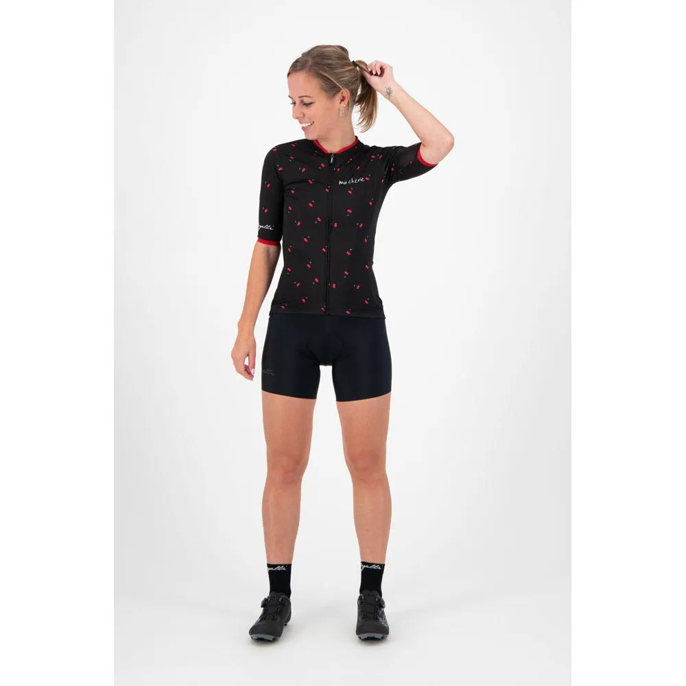 Rogelli Fruity Kurzarm-radtrikot, Black / red, S Rogelli Fruity Kurzarm-radtrikot, Black / red, S
