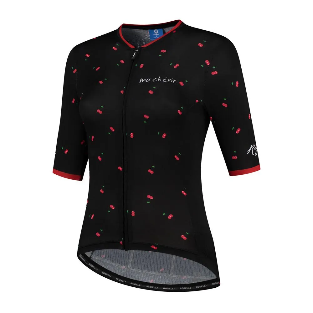 Rogelli Fruity Kurzarm-radtrikot, Black / red, S Rogelli Fruity Kurzarm-radtrikot, Black / red, S