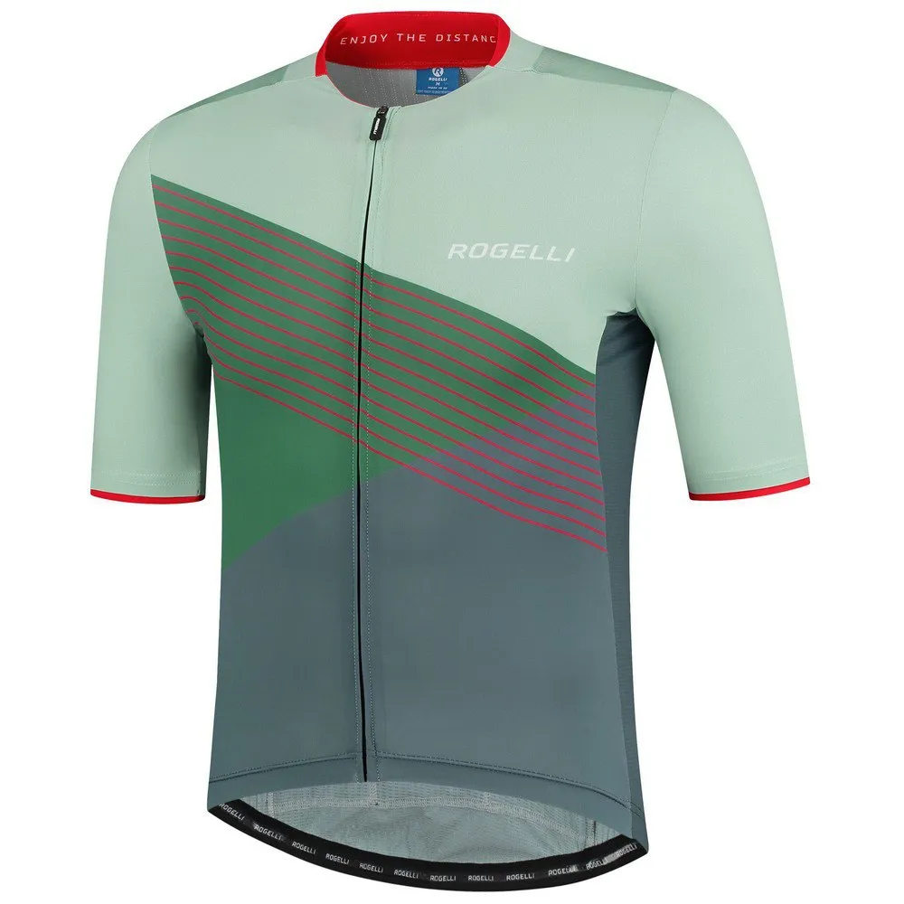 Rogelli Power Spike Kurzarm-trikot Und Trägerhose Set, Black / green Rogelli Power Spike Kurzarm-trikot Und Trägerhose Set, Black / green