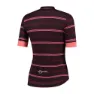 Rogelli Stripe Kurzarm-radtrikot, Bordeaux / coral