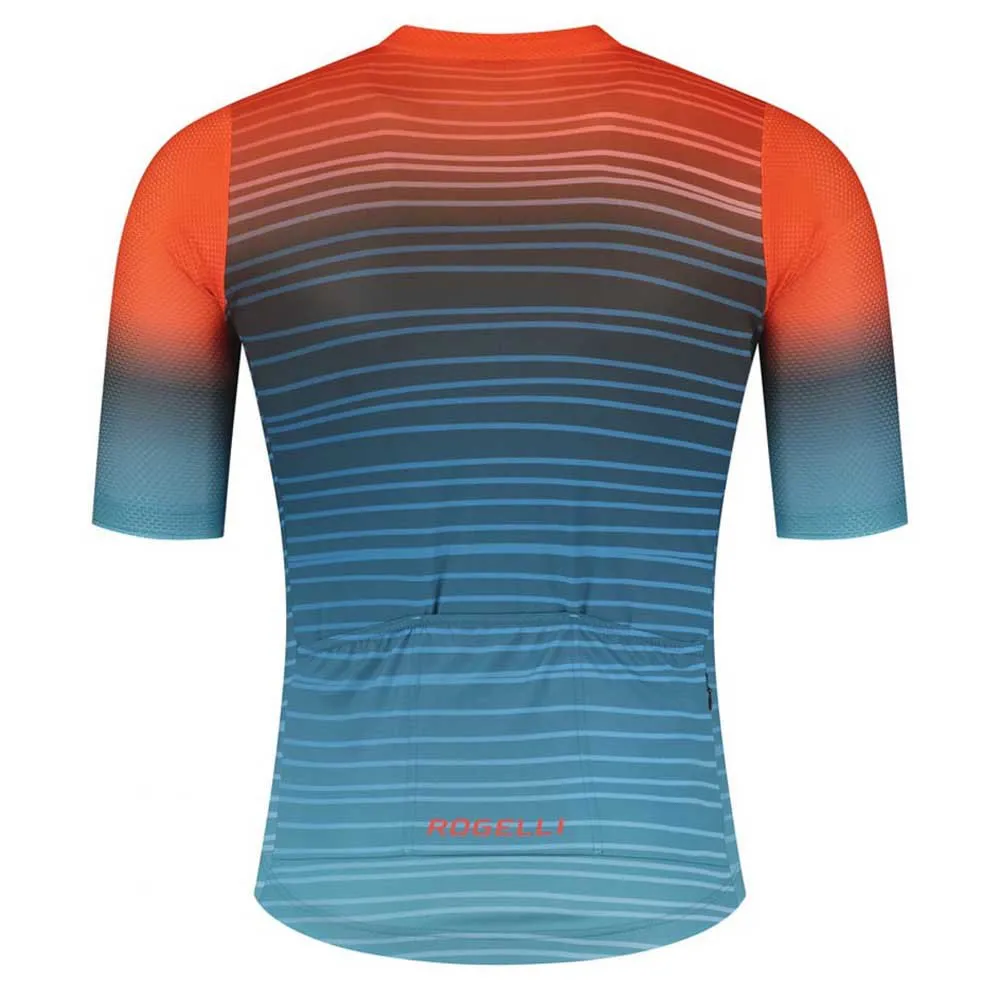 Rogelli Surf Kurzarm-radtrikot, Blue / orange Rogelli Surf Kurzarm-radtrikot, Blue / orange