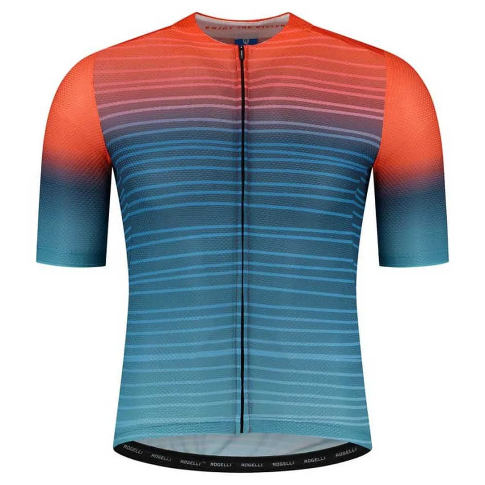 Rogelli Surf Kurzarm-radtrikot, Blue / orange Rogelli Surf Kurzarm-radtrikot, Blue / orange