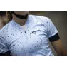 Rogelli Terrazzo Kurzarm-radtrikot, Light blue / navy