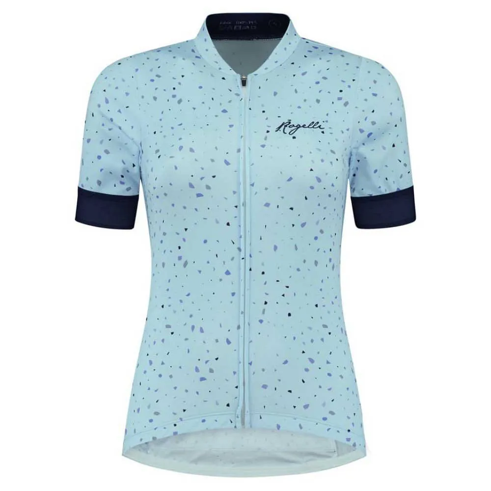 Rogelli Terrazzo Kurzarm-radtrikot, Light blue / navy, L Rogelli Terrazzo Kurzarm-radtrikot, Light blue / navy, L