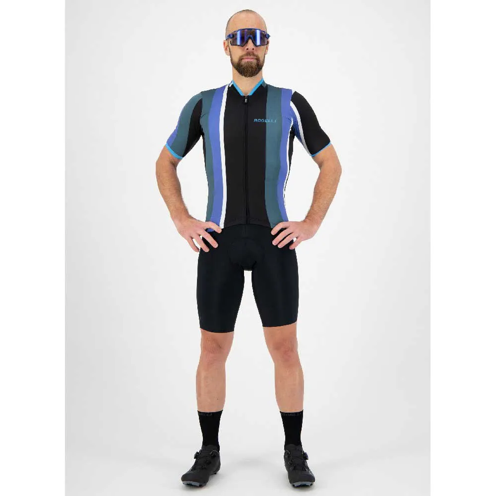 Rogelli Vintage Kurzarm-radtrikot, Black / green / blue Rogelli Vintage Kurzarm-radtrikot, Black / green / blue