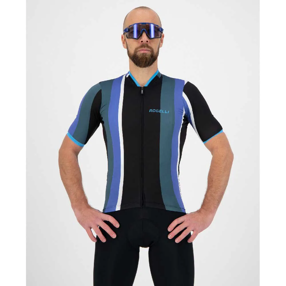 Rogelli Vintage Kurzarm-radtrikot, Black / green / blue Rogelli Vintage Kurzarm-radtrikot, Black / green / blue