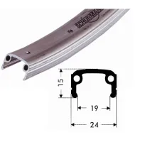 Roland 20-Loch-Ventilfelge ohne Öse aus Aluminium 305-19 Unisex Roland 20-Loch-Ventilfelge ohne Öse aus Aluminium 305-19 Unisex