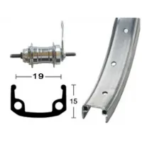 Roland Aluminium 203-23 8.5 Mm 12´´ Hinterrad Roland Aluminium 203-23 8.5 Mm 12´´ Hinterrad