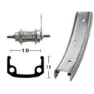 Roland Aluminium 203-23 8.5 Mm 12´´ Hinterrad, Silver, 9 x 130mm