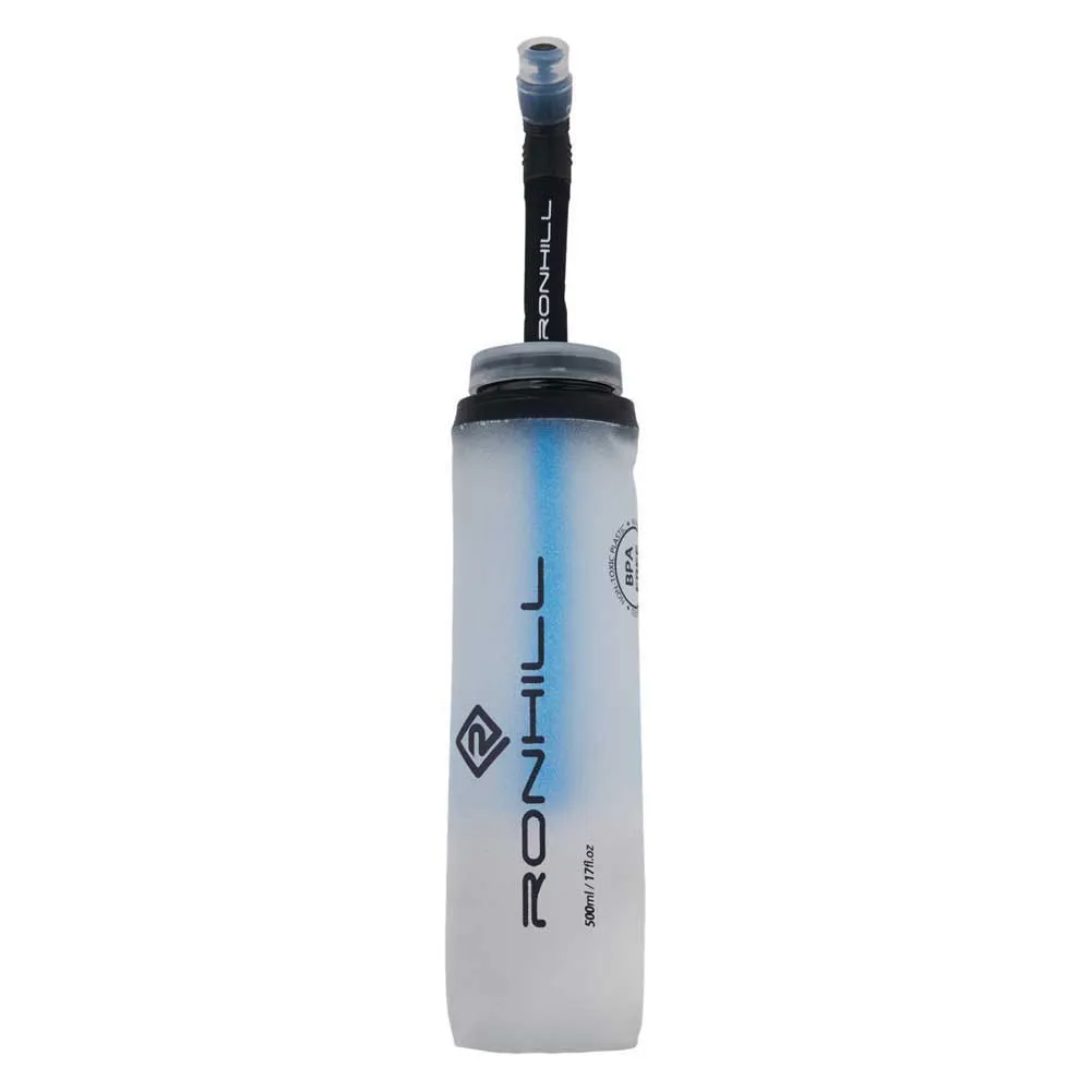 Ronhill 500ml Fuel With Straw Softflask, White, One Size Ronhill 500ml Fuel With Straw Softflask, White, One Size