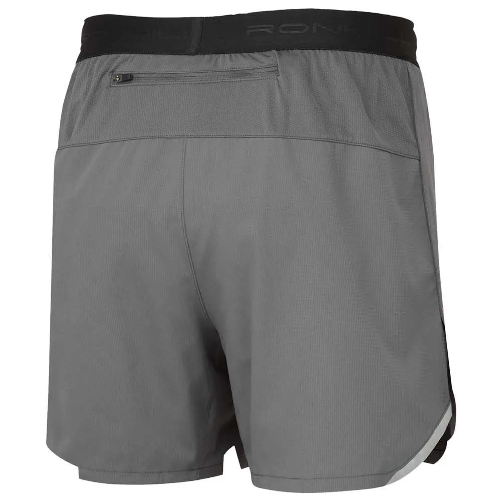 Ronhill Tech 5`` Kurze Hose male, Iron / cardinal orange