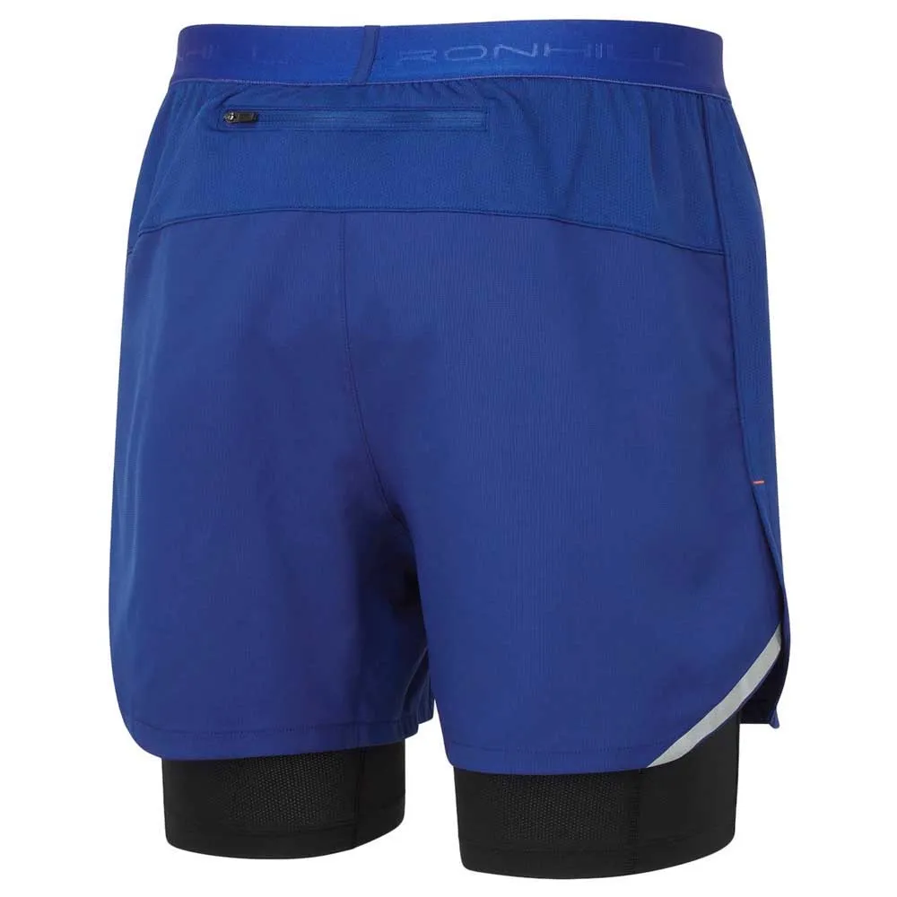 Ronhill Tech 5`` Twin Kurze Hose male, Ocean / black