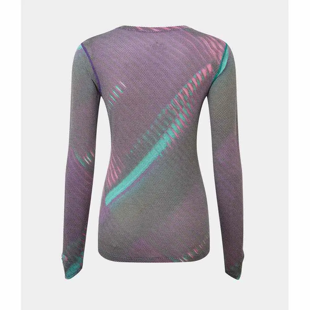 Ronhill Tech Golden Hour Langarm-t-shirt female, Multi lightreflection