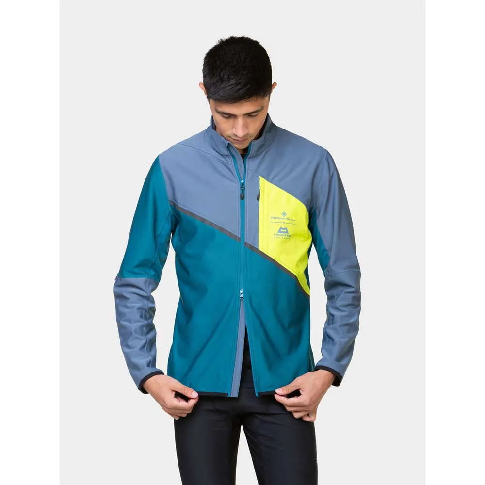 Ronhill Tech Gore-tex Windstopper Jacke male, Deep teal / lake / acid Ronhill Tech Gore-tex Windstopper Jacke male, Deep teal / lake / acid