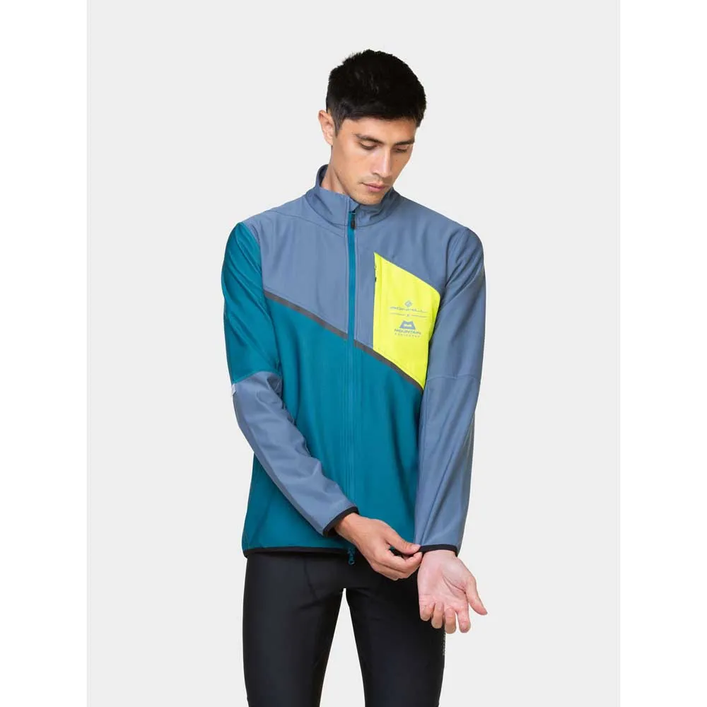 Ronhill Tech Gore-tex Windstopper Jacke male, Deep teal / lake / acid Ronhill Tech Gore-tex Windstopper Jacke male, Deep teal / lake / acid