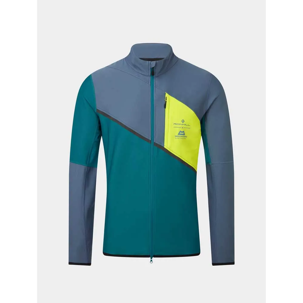 Ronhill Tech Gore-tex Windstopper Jacke male, Deep teal / lake / acid Ronhill Tech Gore-tex Windstopper Jacke male, Deep teal / lake / acid