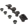 Rotor Chainring Bolts Covers Shimano Dura Ace 9100 Set Kettenblattschraubensatz, Black, One Size