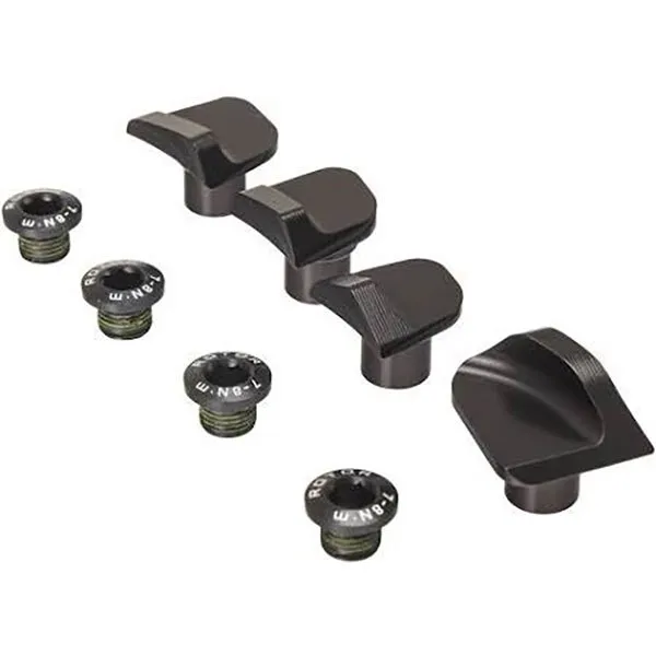 Rotor Chainring Bolts Covers Shimano Dura Ace 9100 Set Kettenblattschraubensatz, Black, One Size Rotor Chainring Bolts Covers Shimano Dura Ace 9100 Set Kettenblattschraubensatz, Black, One Size