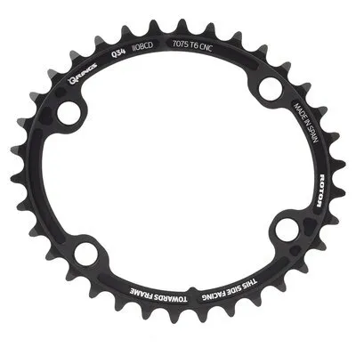 Rotor Doppeltabletts Q Rings bcd110x4 q55t(44/42) outer Unisex, schwarz, 55t