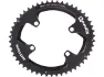 Rotor Kettenblatt ALDHU 3D+ / VEGAST, 4-Arm, Q-Rings, 110 mm Lochkreis, Schwarz-matt, 44t