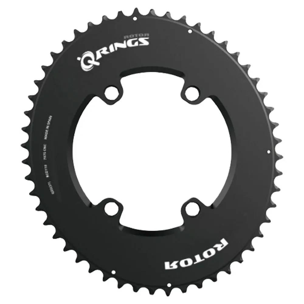 Rotor Q Axs 4b 110 Bcd 12s Outer Kettenblatt, Black, 48t Rotor Q Axs 4b 110 Bcd 12s Outer Kettenblatt, Black, 48t