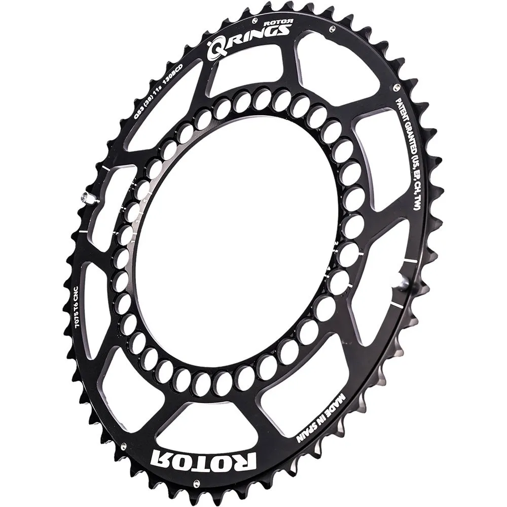 Rotor Q Rings 130 Bcd Inner Kettenblatt, Black, 39t Rotor Q Rings 130 Bcd Inner Kettenblatt, Black, 39t