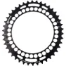Rotor Q Rings 130 Bcd Outer Aero Kettenblatt, Black, 53t