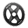 Rotor Q-rings Direct Mount Oval Kettenblatt, Black, 42t