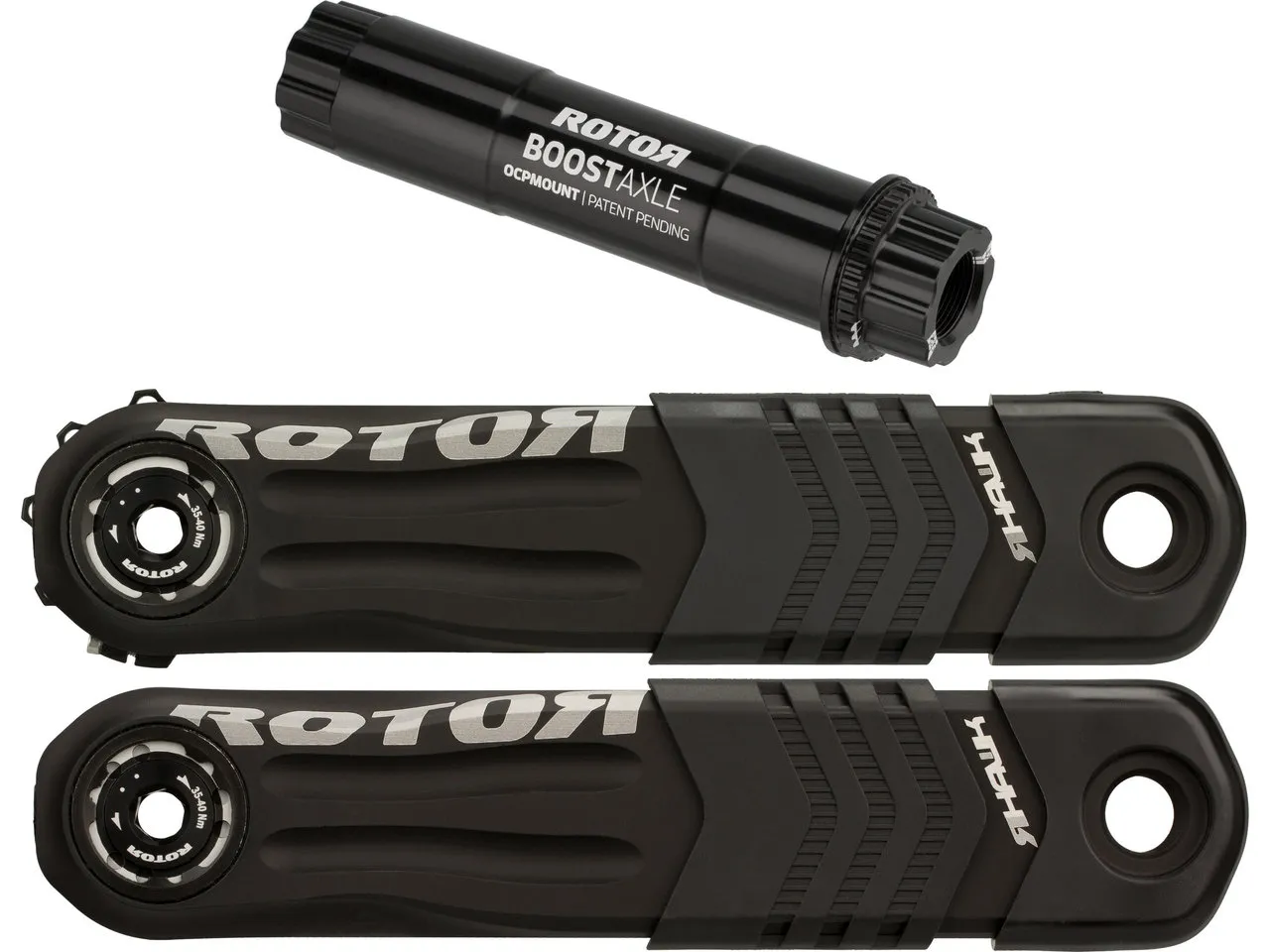 Rotor R-Hawk Kurbel mit Boost-Kurbelachse, Schwarz, 170.0mm Rotor R-Hawk Kurbel mit Boost-Kurbelachse, Schwarz, 170.0mm