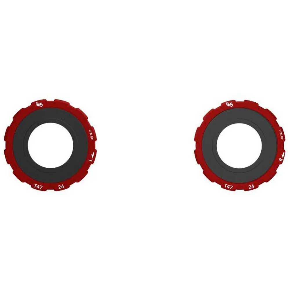 Rotor T47 Internal Ceramic 24 Mm Lagerschalen, Red, 86.5/89.5/92mm Rotor T47 Internal Ceramic 24 Mm Lagerschalen, Red, 86.5/89.5/92mm
