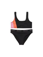 Roxy Mädchen Bikini Colorblock Bralette Set Roxy Mädchen Bikini Colorblock Bralette Set